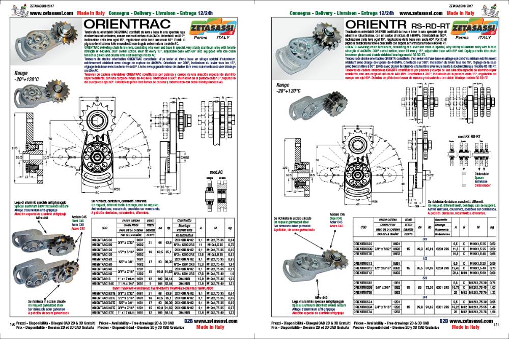 TENSOR DE CADENA ORIENTABLE